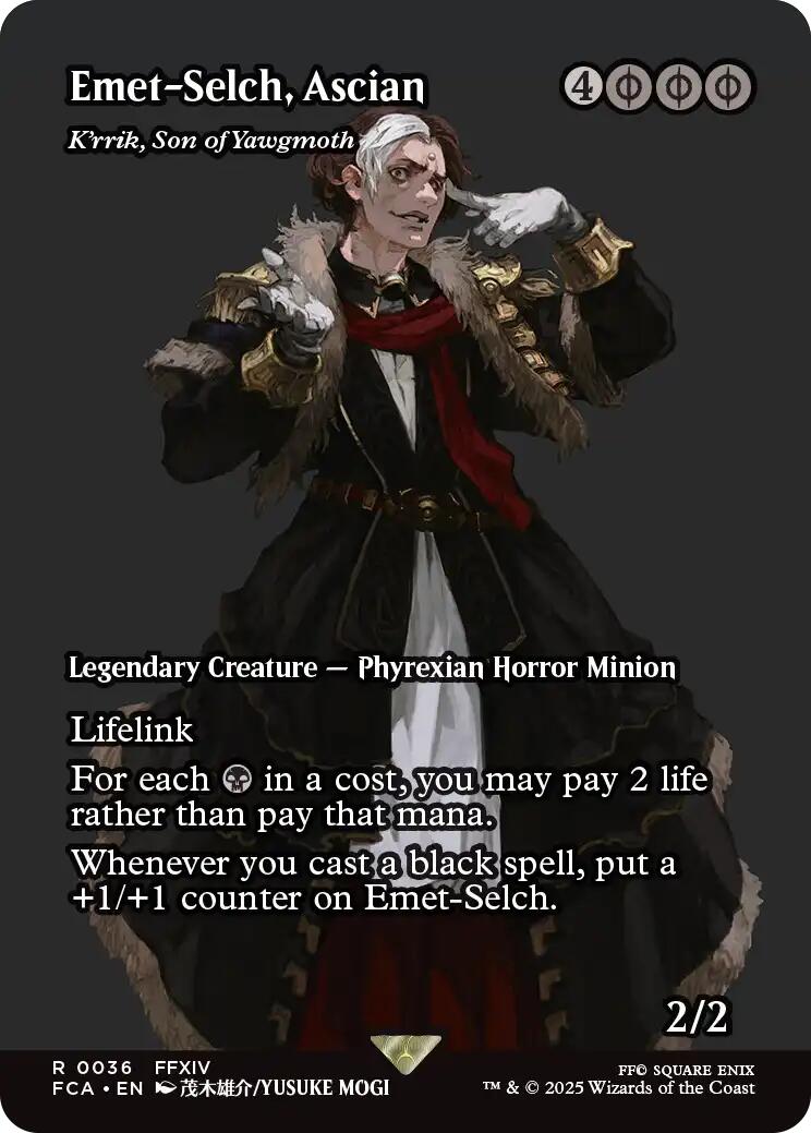 Emet-Selch, Ascian - K'rrik, Son of Yawgmoth (Showcase) [FINAL FANTASY : Through the Ages] | Lots Moore NSW