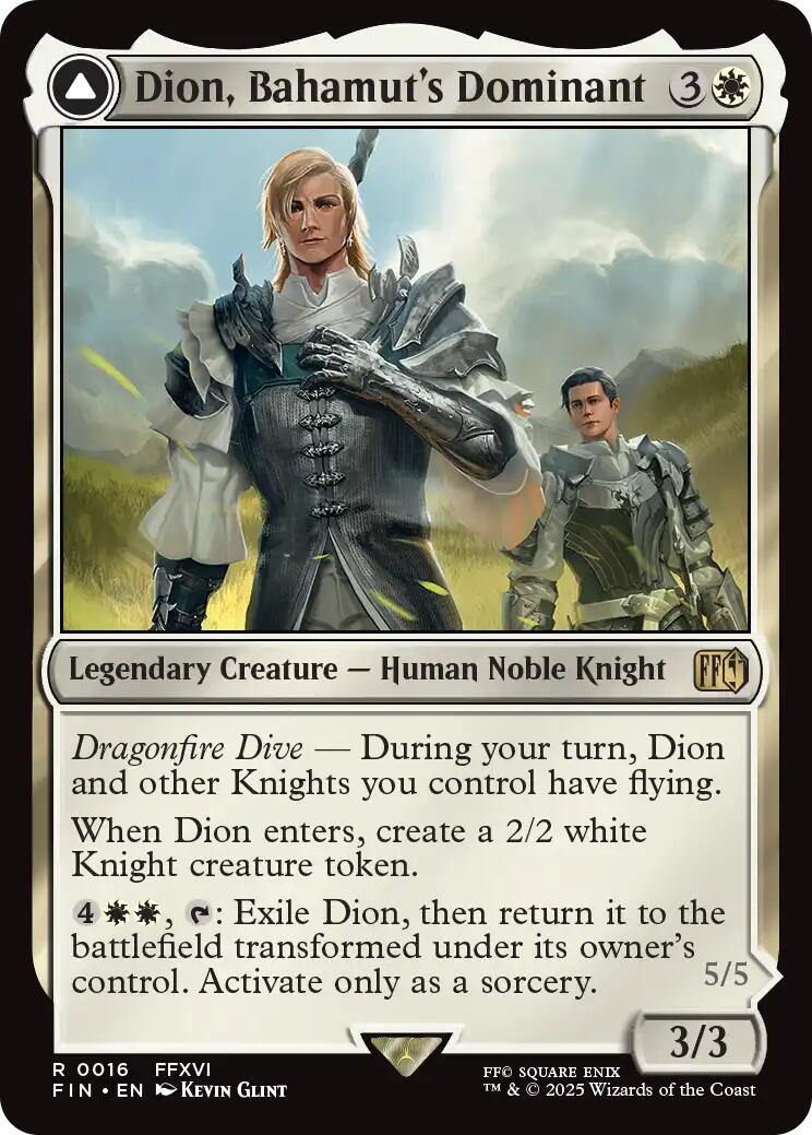 Dion, Bahamut's Dominant // Bahamut, Warden of Light [FINAL FANTASY] | Lots Moore NSW