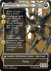 Dion, Bahamut's Dominant // Bahamut, Warden of Light (Borderless) (Surge Foil) [FINAL FANTASY] | Lots Moore NSW
