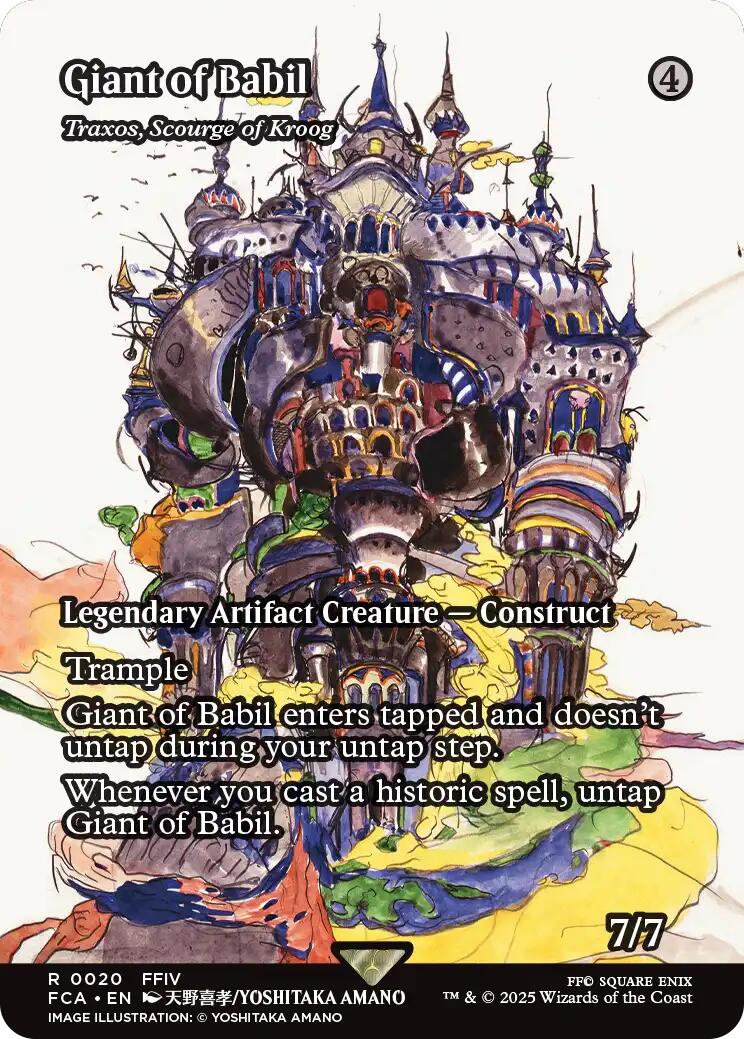 Giant of Babil - Traxos, Scourge of Kroog (Showcase) [FINAL FANTASY : Through the Ages] Magic: The Gathering | Lots Moore NSW