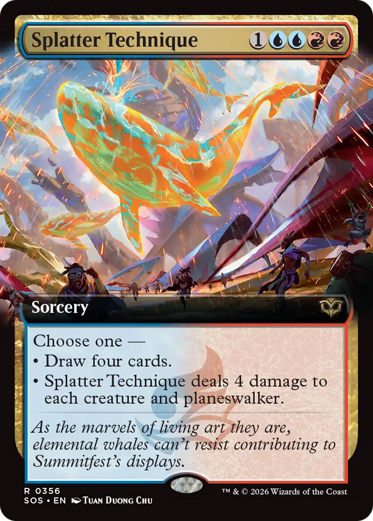 Splatter Technique (Extended Art) [Secrets of Strixhaven] | Lots Moore NSW