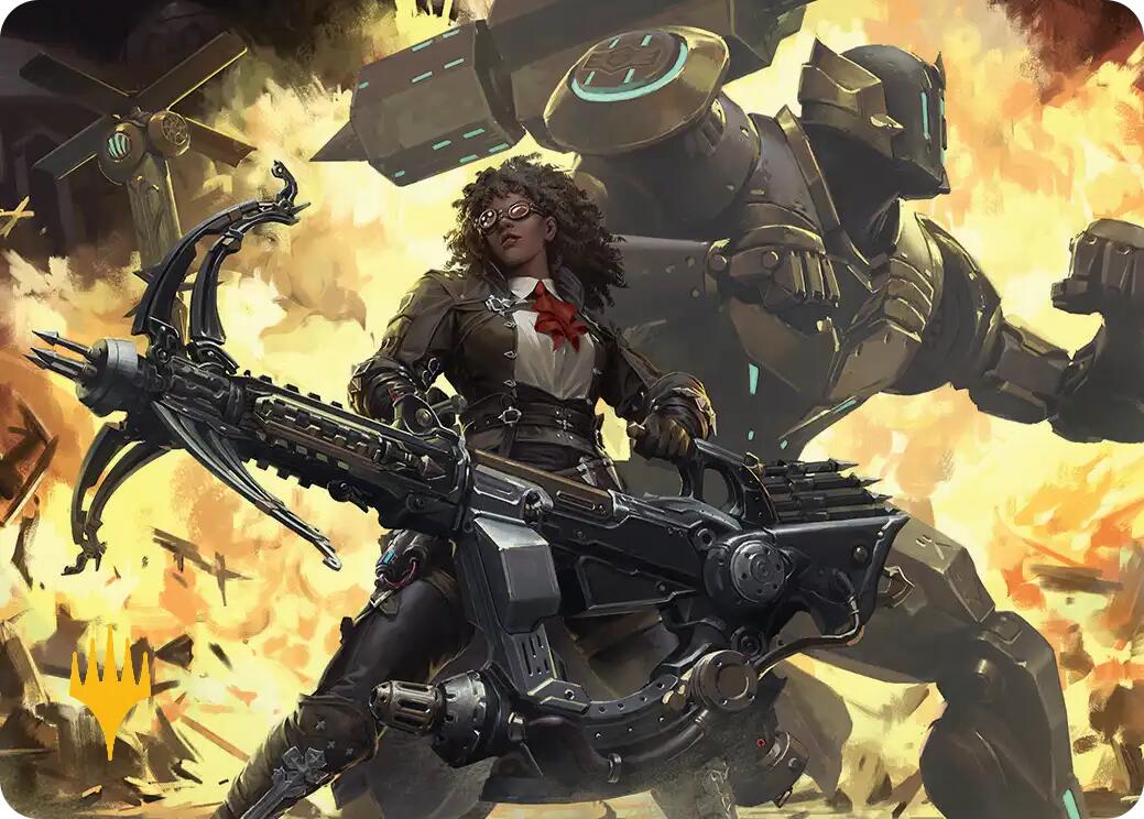 Machinist's Arsenal Art Card (Gold-Stamped Planeswalker Symbol) [FINAL FANTASY Art Series] | Lots Moore NSW