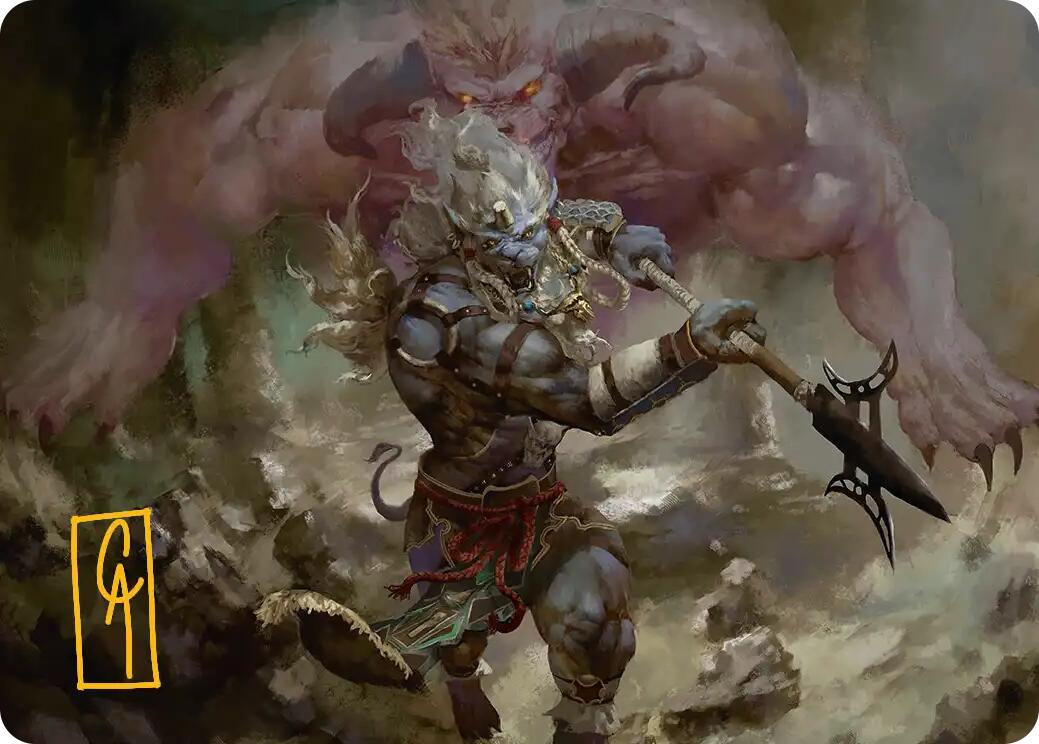 Kimahri, Valiant Guardian Art Card (Gold-Stamped Signature) [FINAL FANTASY Art Series] | Lots Moore NSW