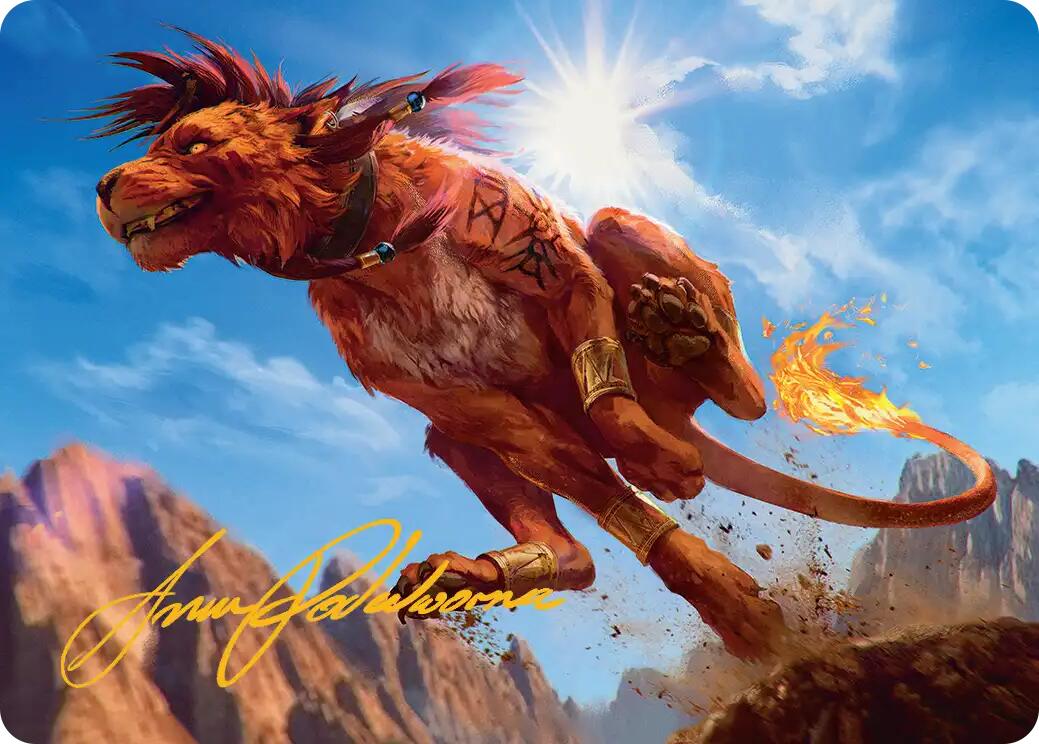 Red XIII, Proud Warrior Art Card (Gold-Stamped Signature) [FINAL FANTASY Art Series] | Lots Moore NSW