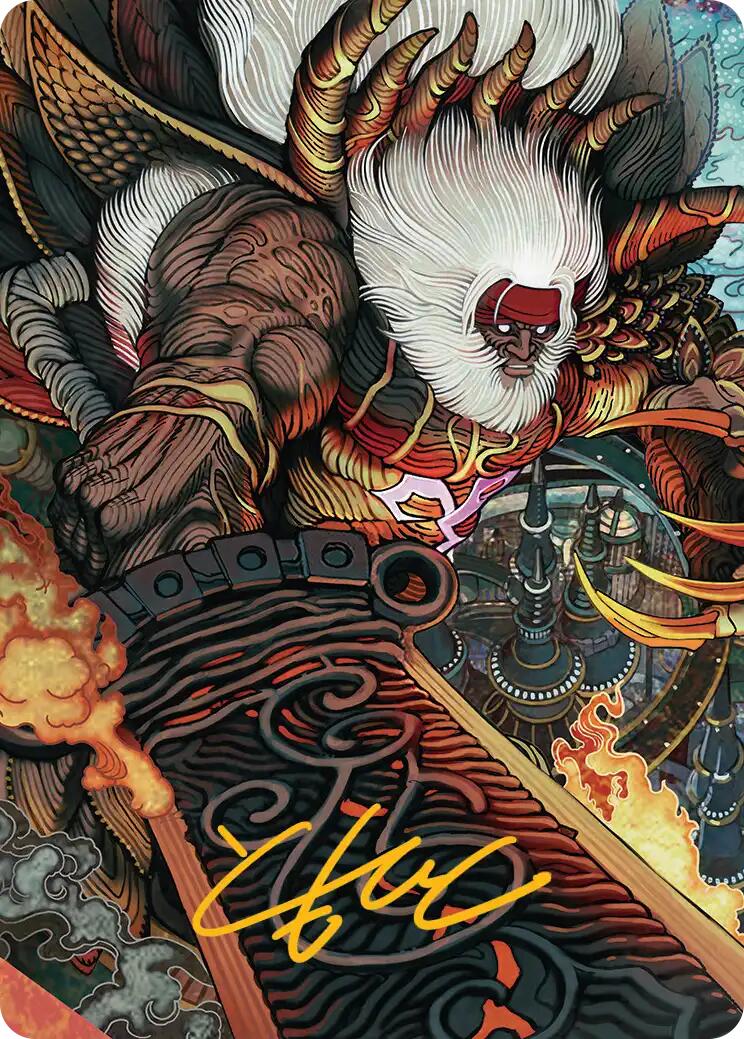 Braska's Final Aeon Art Card (Gold-Stamped Signature) [FINAL FANTASY Art Series] | Lots Moore NSW