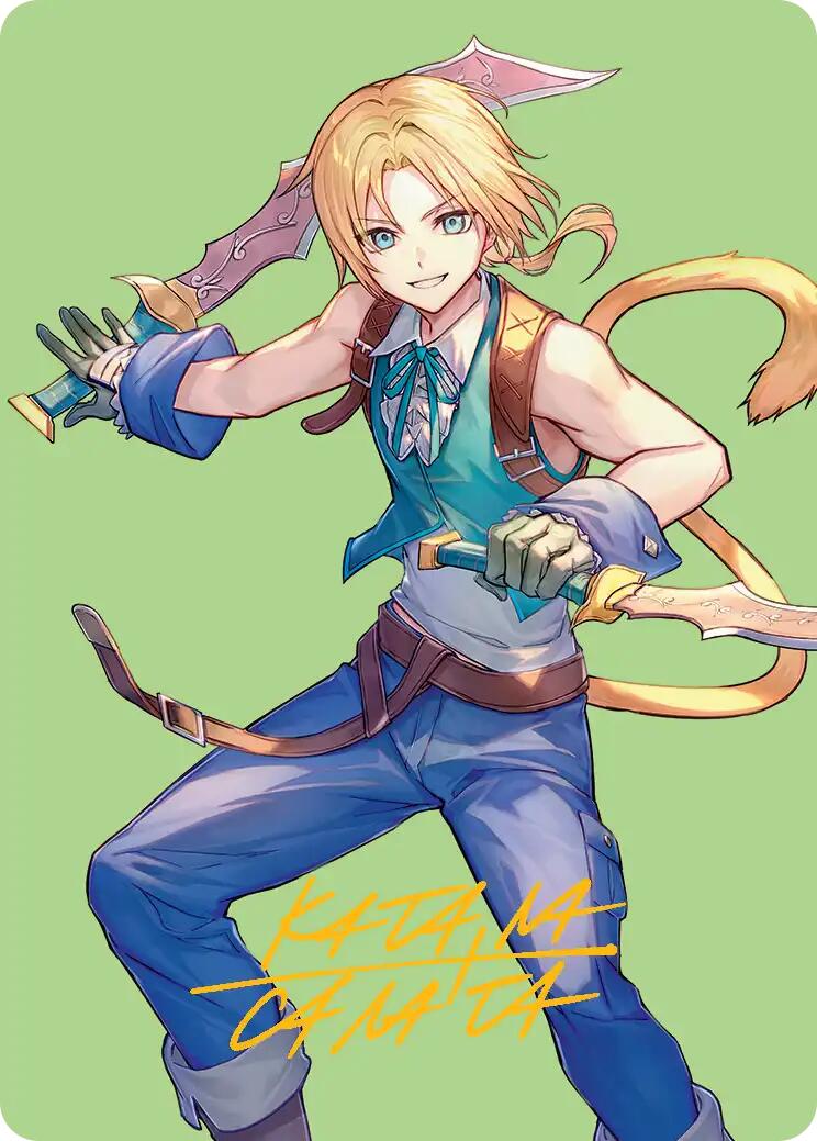 Zidane, Tantalus Thief Art Card (Gold-Stamped Signature) [FINAL FANTASY Art Series] | Lots Moore NSW