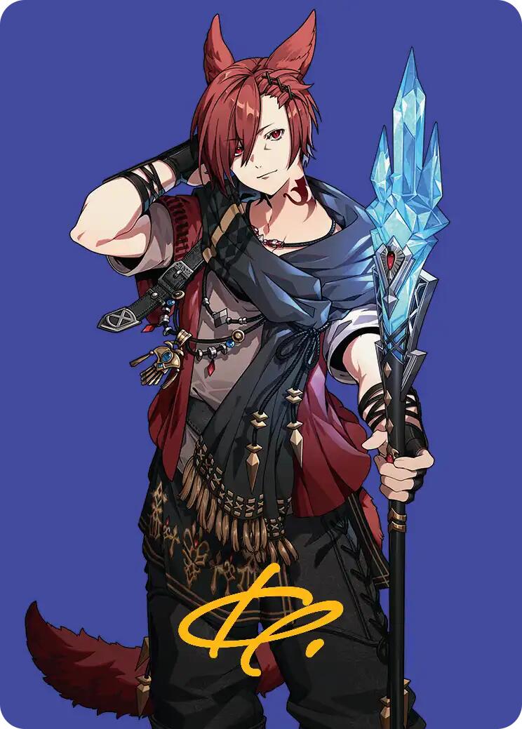 G'raha Tia, Scion Reborn Art Card (51) (Gold-Stamped Signature) [FINAL FANTASY Art Series] | Lots Moore NSW
