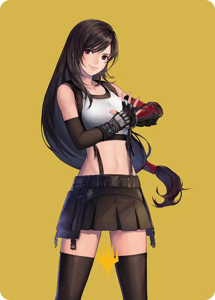 Tifa, Martial Artist Art Card (Gold-Stamped Planeswalker Symbol) [FINAL FANTASY Art Series] | Lots Moore NSW
