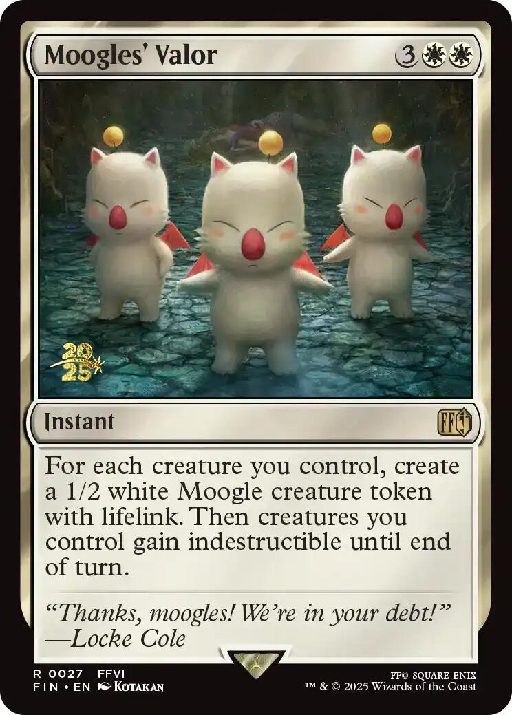 Moogles' Valor [FINAL FANTASY Prerelease Promo] | Lots Moore NSW