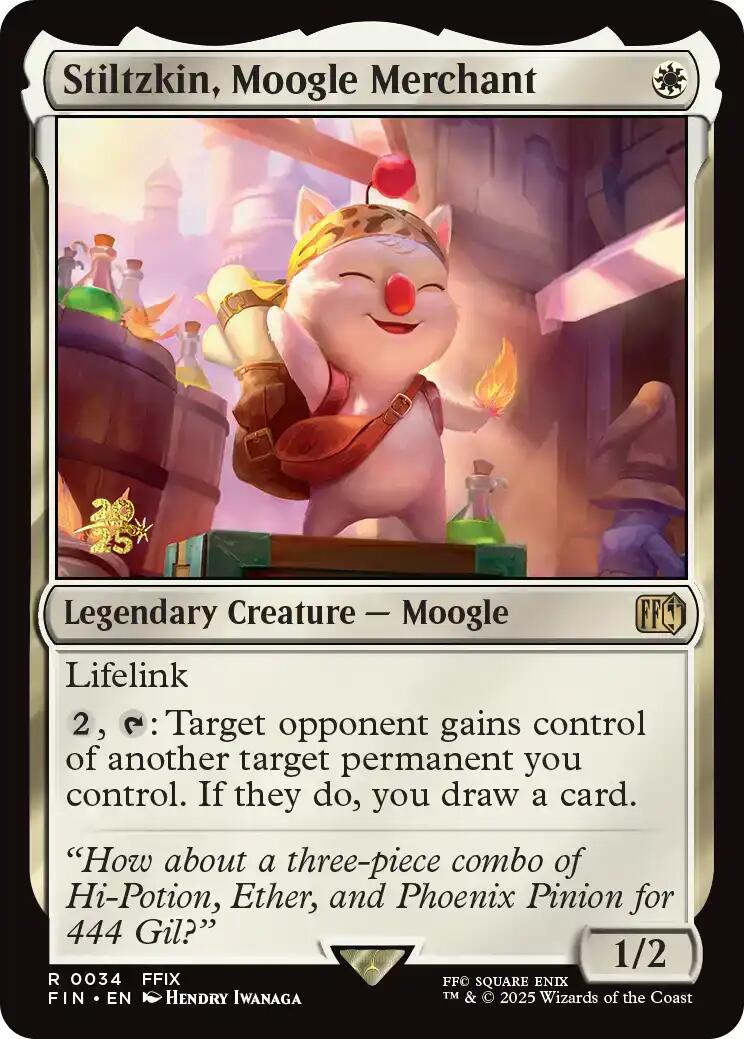Stiltzkin, Moogle Merchant [FINAL FANTASY Prerelease Promo] | Lots Moore NSW