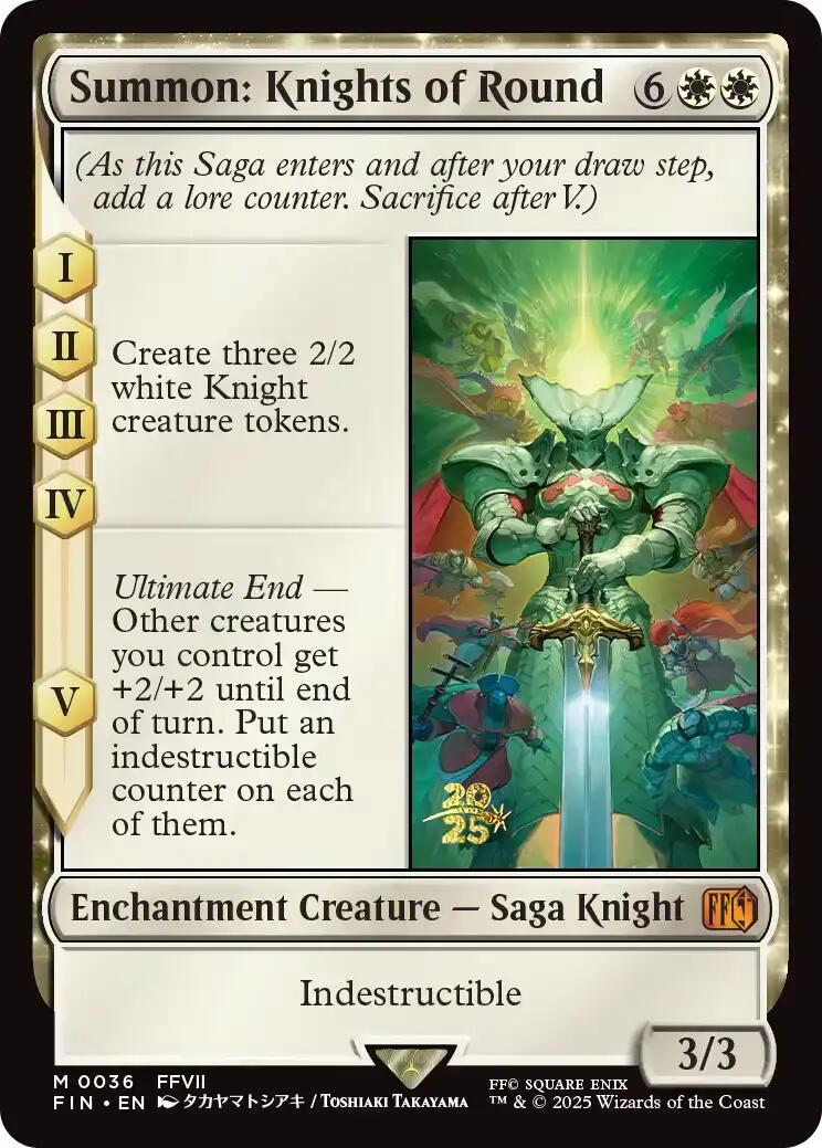 Summon: Knights of Round [FINAL FANTASY Prerelease Promo] | Lots Moore NSW