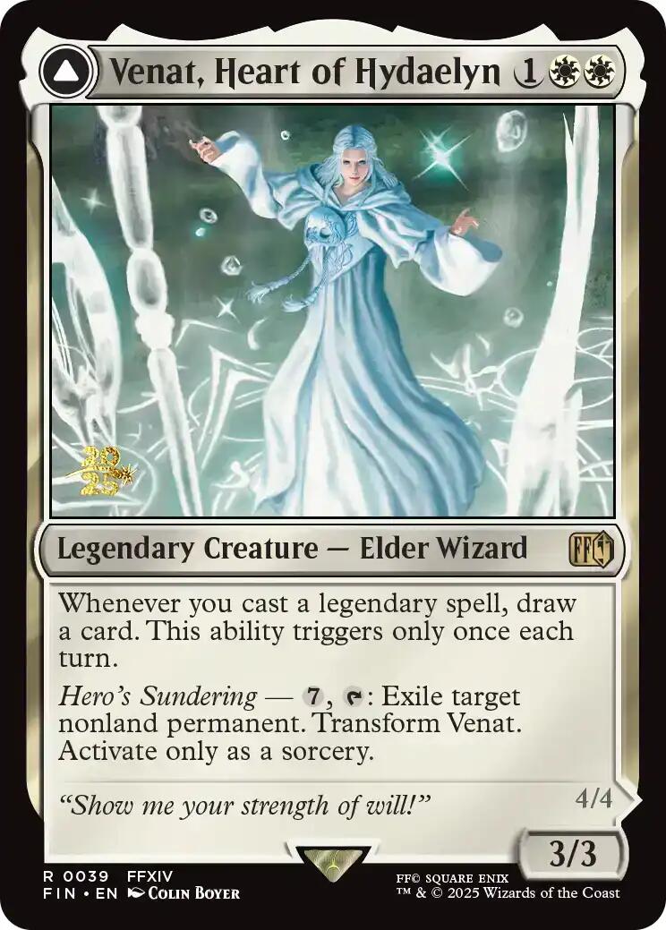Venat, Heart of Hydaelyn // Hydaelyn, the Mothercrystal [FINAL FANTASY Prerelease Promo] | Lots Moore NSW