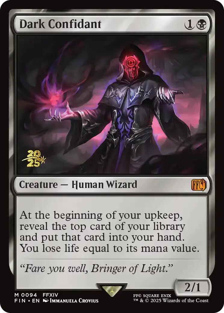 Dark Confidant [FINAL FANTASY Prerelease Promo] | Lots Moore NSW