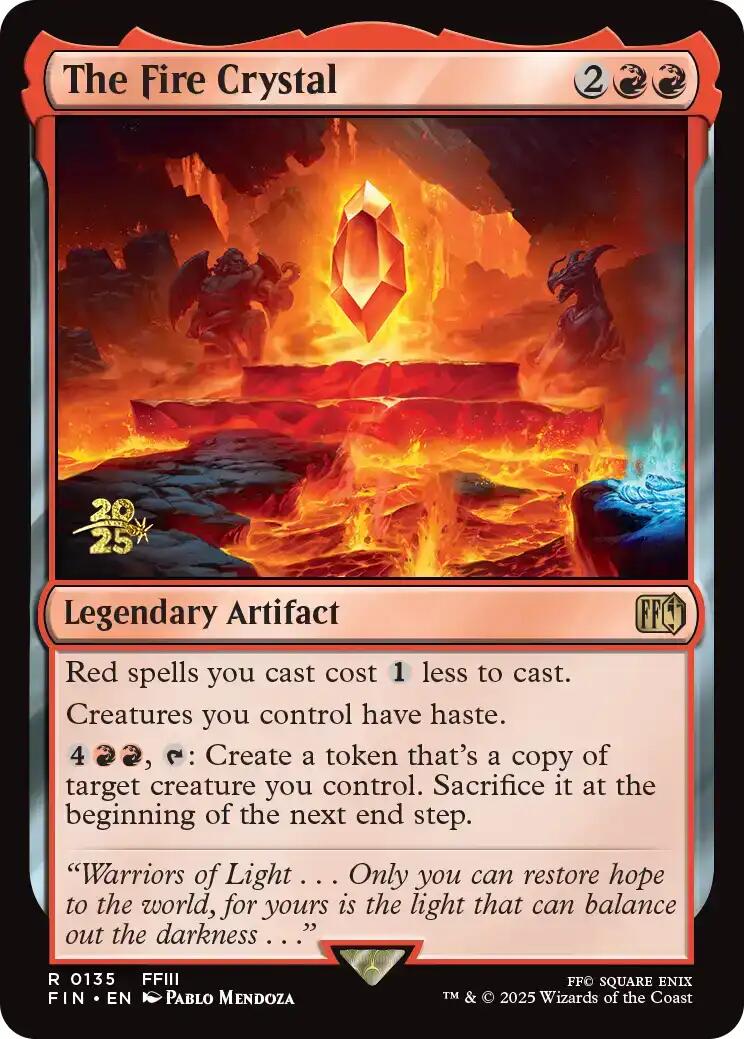 The Fire Crystal [FINAL FANTASY Prerelease Promo] | Lots Moore NSW