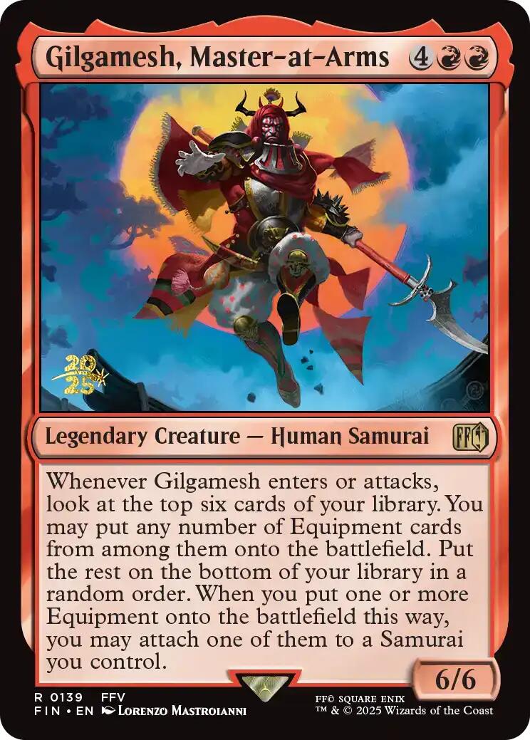 Gilgamesh, Master-at-Arms [FINAL FANTASY Prerelease Promo] | Lots Moore NSW