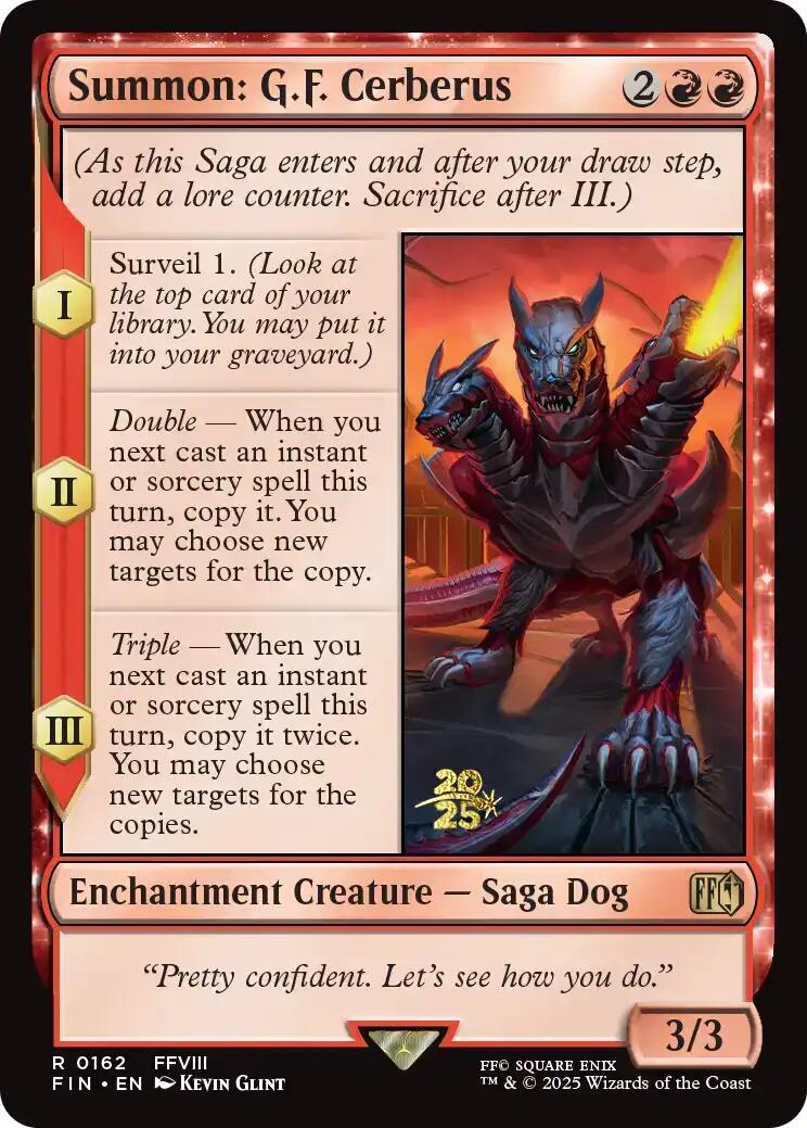 Summon: G.F. Cerberus [FINAL FANTASY Prerelease Promo] | Lots Moore NSW