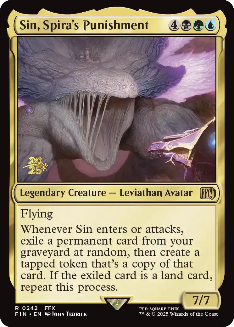 Sin, Spira's Punishment [FINAL FANTASY Prerelease Promo] | Lots Moore NSW