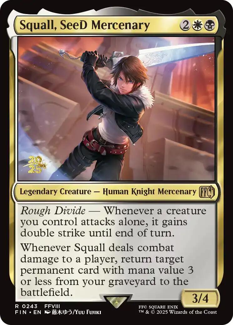 Squall, SeeD Mercenary [FINAL FANTASY Prerelease Promo] | Lots Moore NSW