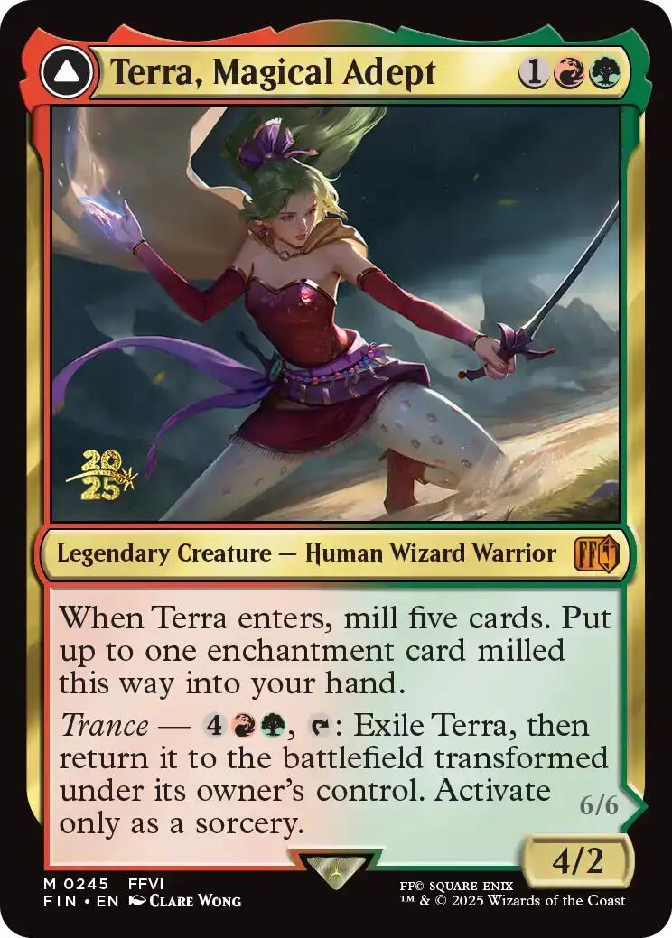 Terra, Magical Adept // Esper Terra [FINAL FANTASY Prerelease Promo] | Lots Moore NSW