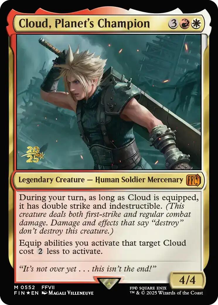 Cloud, Planet's Champion [FINAL FANTASY Prerelease Promo] | Lots Moore NSW