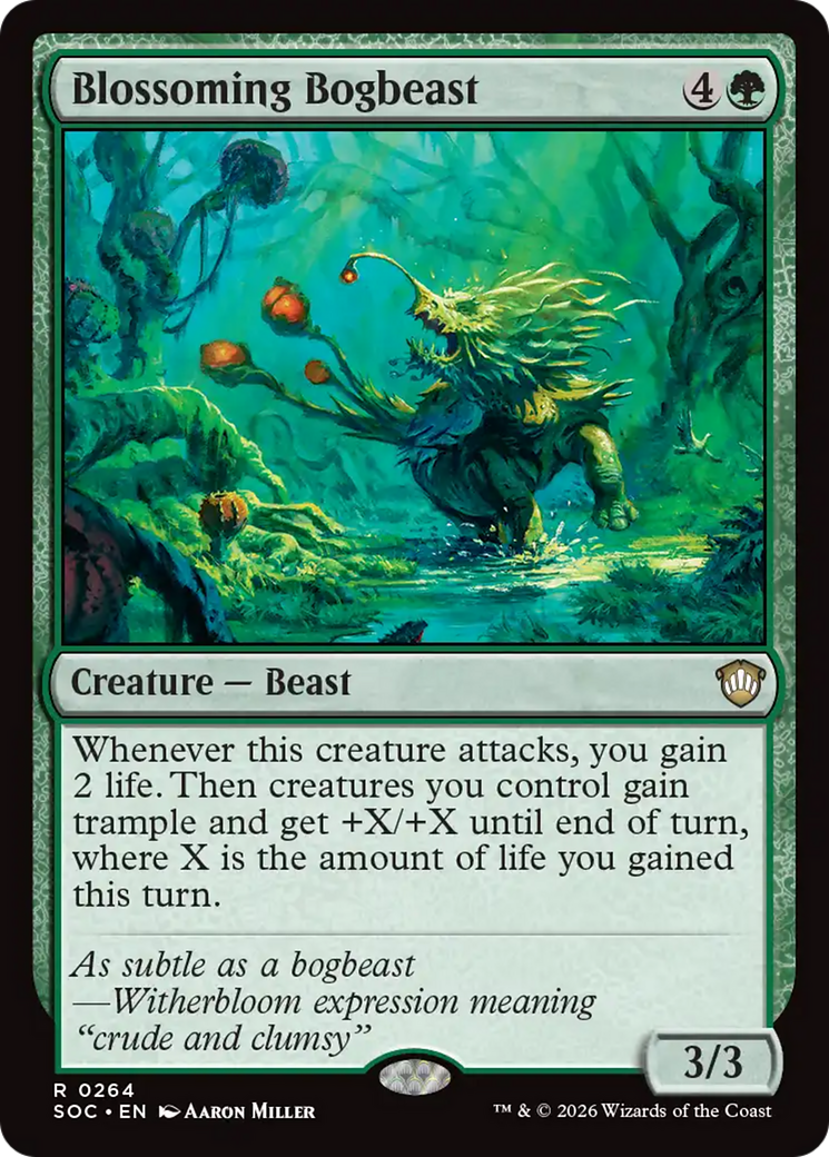 Blossoming Bogbeast [Secrets of Strixhaven Commander] | Lots Moore NSW