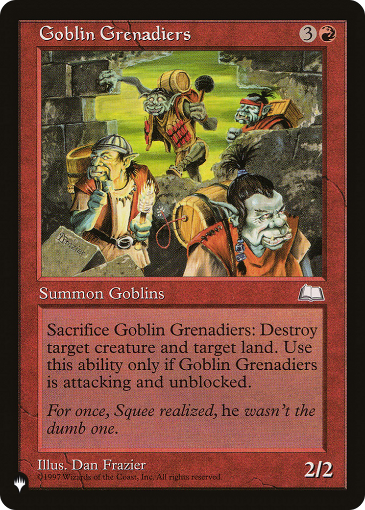 Goblin Grenadiers [The List] | Lots Moore NSW