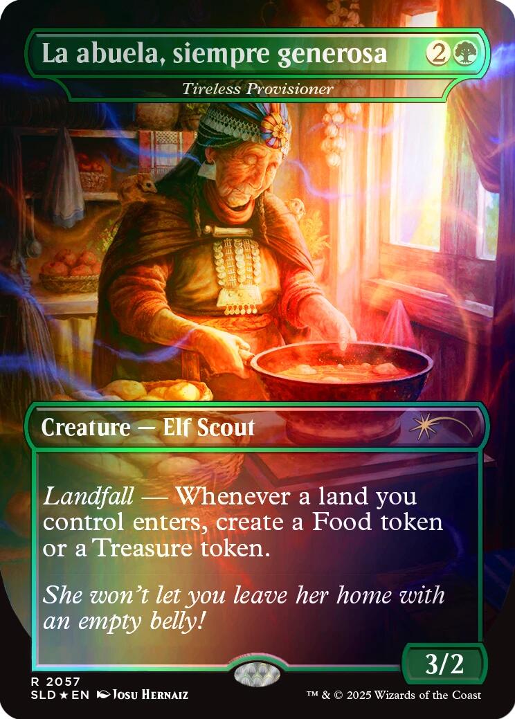 La abuela, siempre generosa - Tireless Provisioner (Rainbow Foil) [Secret Lair Drop Series] | Lots Moore NSW