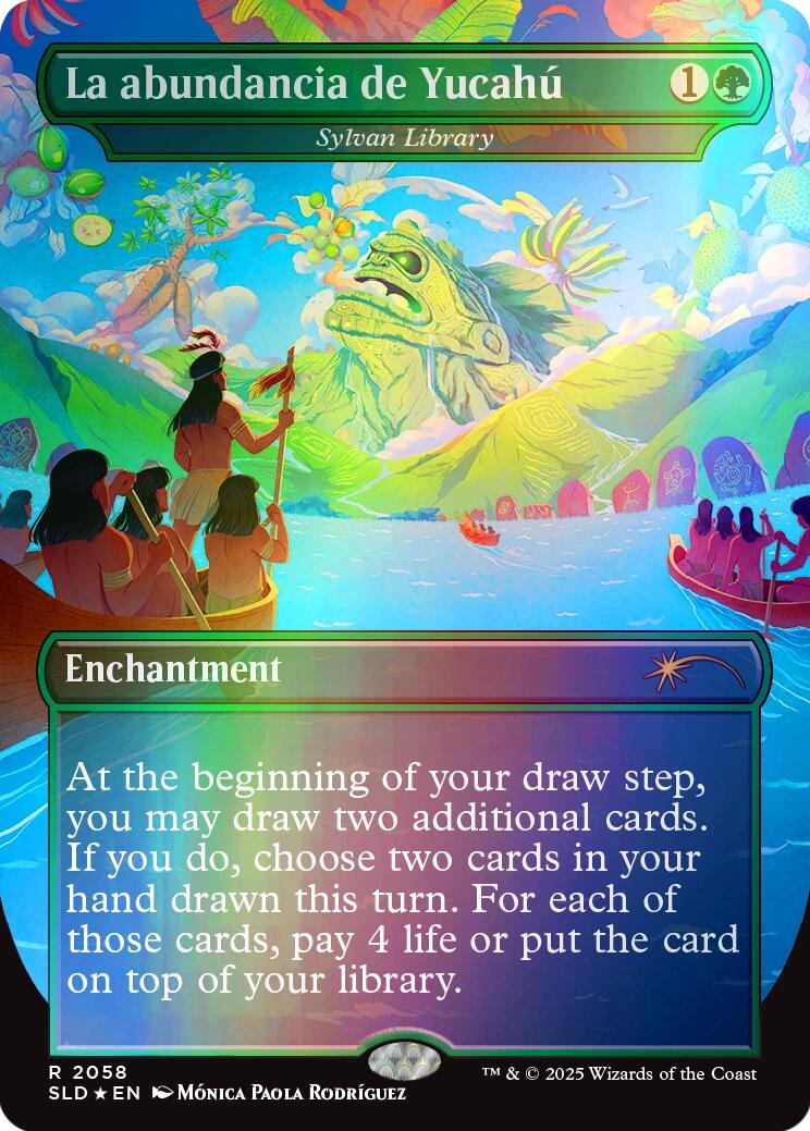 La abundancia de Yucahu - Sylvan Library (Rainbow Foil) [Secret Lair Drop Series] | Lots Moore NSW