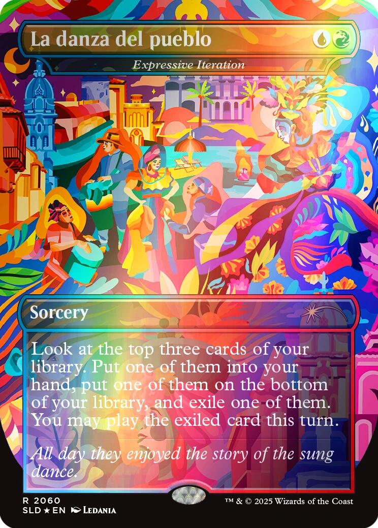 La danza del pueblo - Expressive Iteration (Rainbow Foil) [Secret Lair Drop Series] | Lots Moore NSW