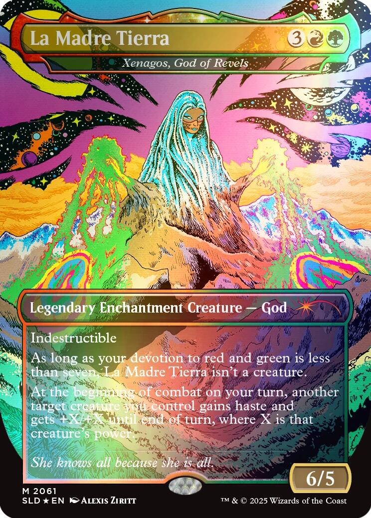 La Madre Tierra - Xenagos, God of Revels (Rainbow Foil) [Secret Lair Drop Series] | Lots Moore NSW