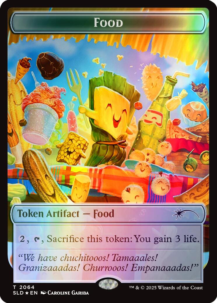 Food Token (2064) (Rainbow Foil) [Secret Lair Drop Series] | Lots Moore NSW