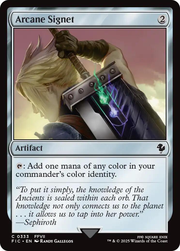 Arcane Signet (0333) (Surge Foil) [FINAL FANTASY Commander] | Lots Moore NSW