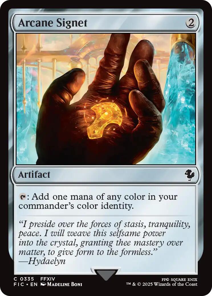 Arcane Signet (0335) (Surge Foil) [FINAL FANTASY Commander] | Lots Moore NSW