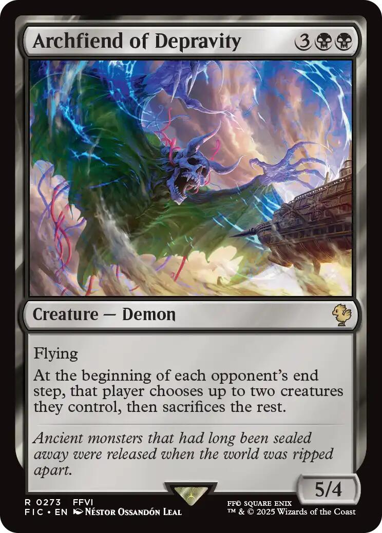 Archfiend of Depravity (Surge Foil) [FINAL FANTASY Commander] | Lots Moore NSW
