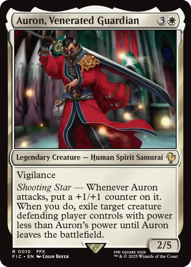 Auron, Venerated Guardian (Surge Foil) [FINAL FANTASY Commander] | Lots Moore NSW