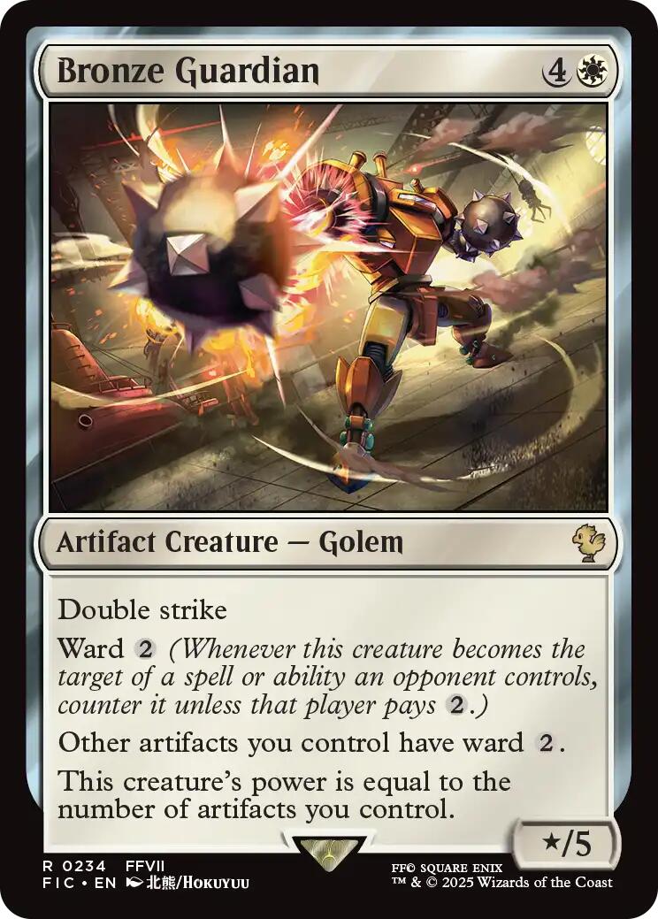 Bronze Guardian (Surge Foil) [FINAL FANTASY Commander] | Lots Moore NSW