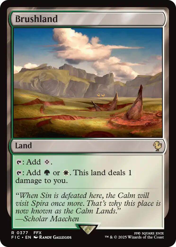 Brushland (Surge Foil) [FINAL FANTASY Commander] | Lots Moore NSW