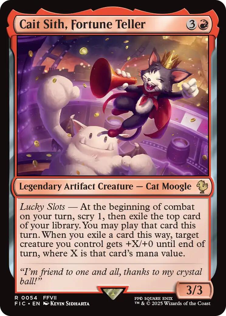 Cait Sith, Fortune Teller (Surge Foil) [FINAL FANTASY Commander] | Lots Moore NSW