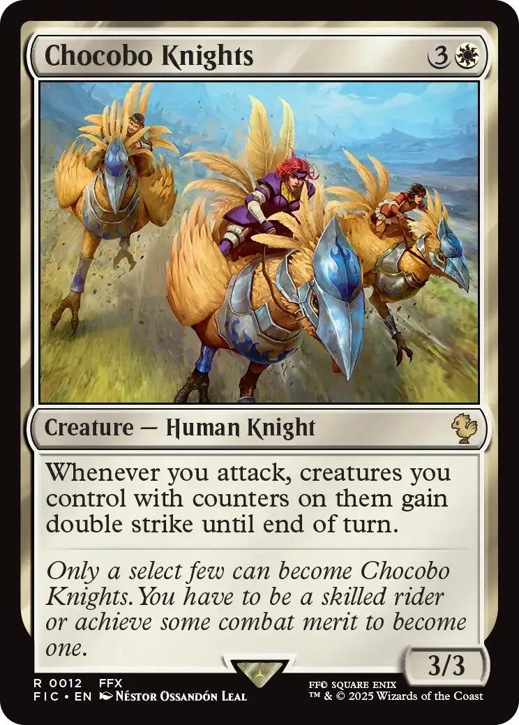 Chocobo Knights (Surge Foil) [FINAL FANTASY Commander] | Lots Moore NSW