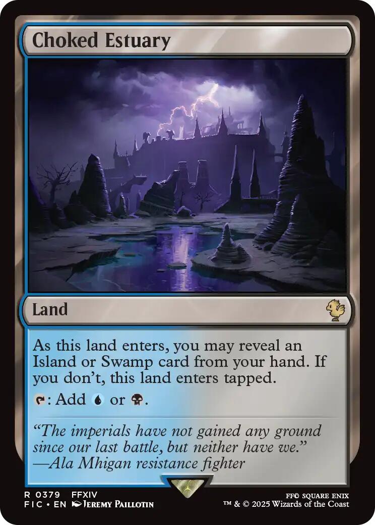 Choked Estuary (Surge Foil) [FINAL FANTASY Commander] | Lots Moore NSW