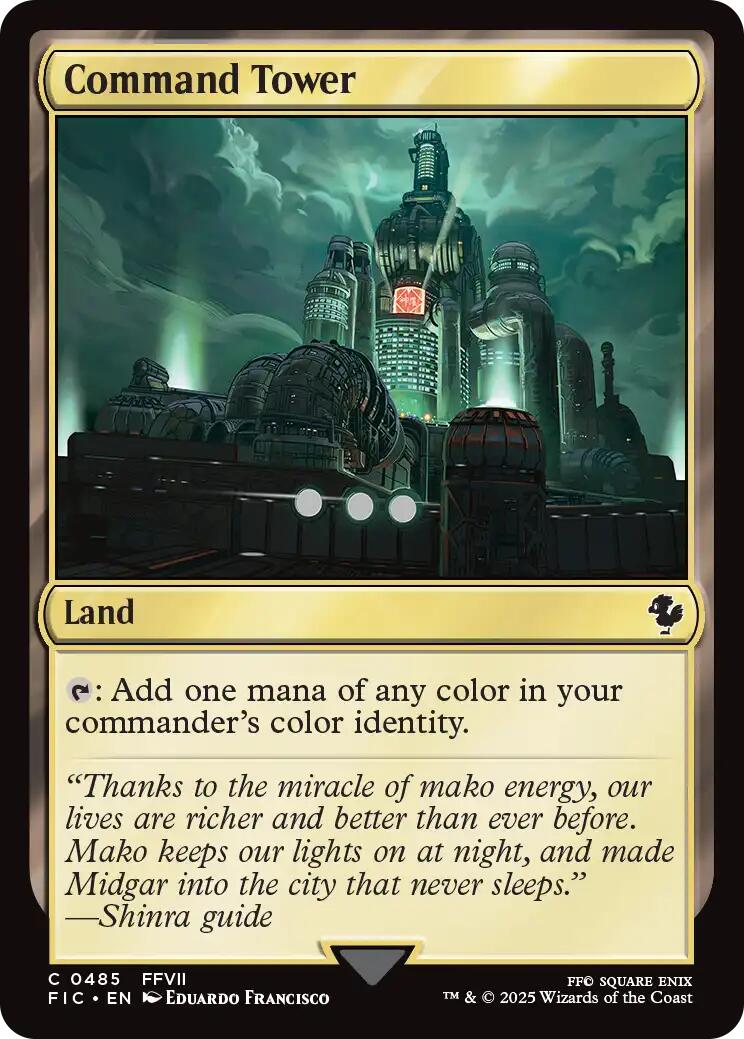 Command Tower (0485) (Surge Foil) [FINAL FANTASY Commander] | Lots Moore NSW