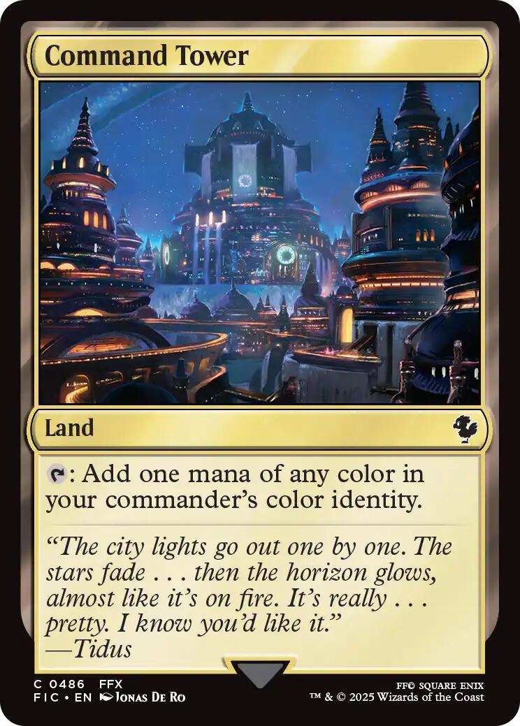 Command Tower (0486) (Surge Foil) [FINAL FANTASY Commander] | Lots Moore NSW