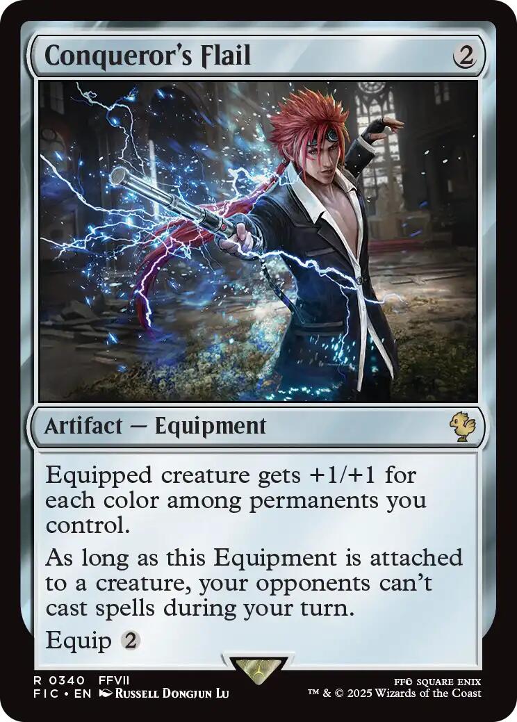 Conqueror's Flail (Surge Foil) [FINAL FANTASY Commander] | Lots Moore NSW