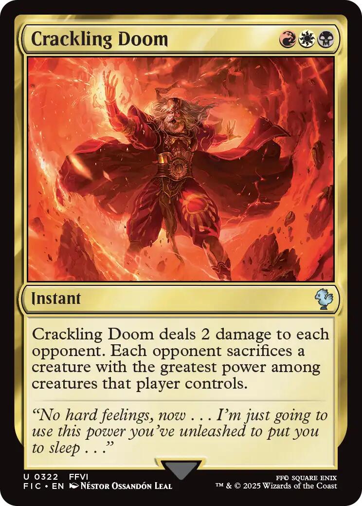 Crackling Doom (Surge Foil) [FINAL FANTASY Commander] | Lots Moore NSW