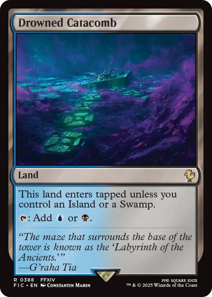 Drowned Catacomb (Surge Foil) [FINAL FANTASY Commander] | Lots Moore NSW