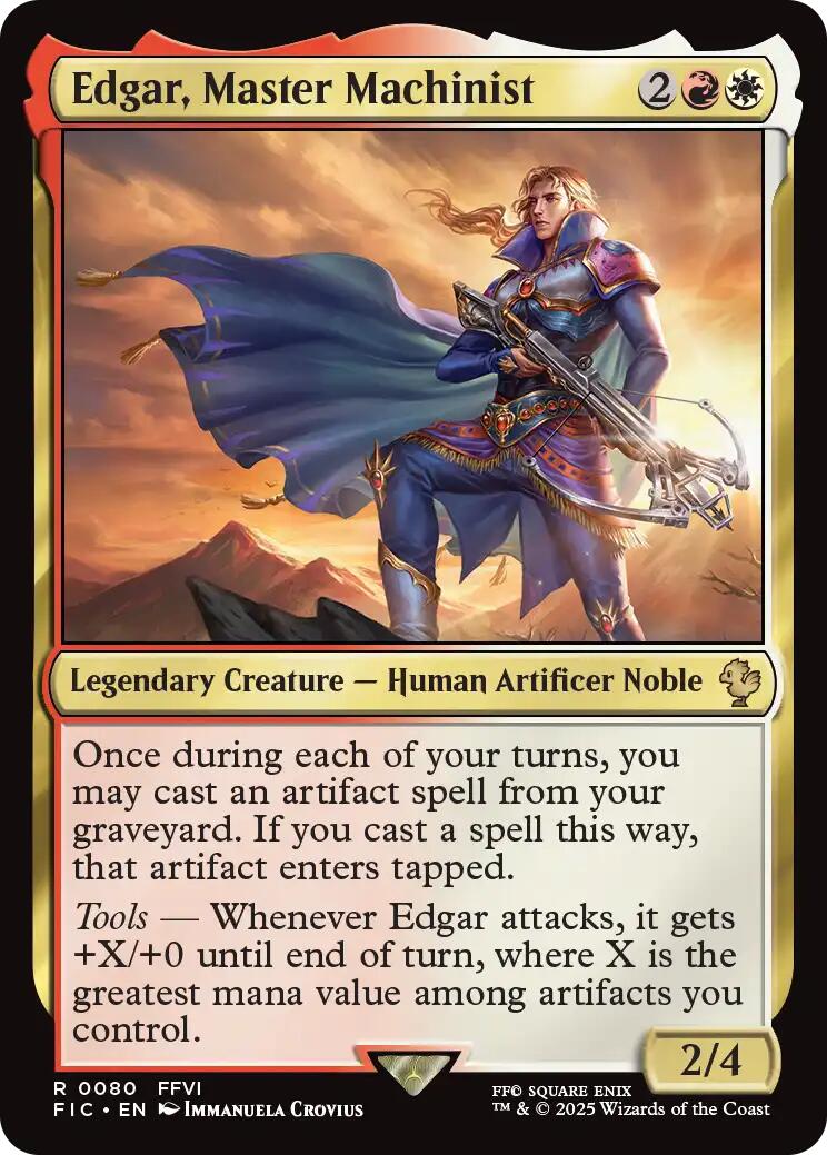 Edgar, Master Machinist (Surge Foil) [FINAL FANTASY Commander] | Lots Moore NSW