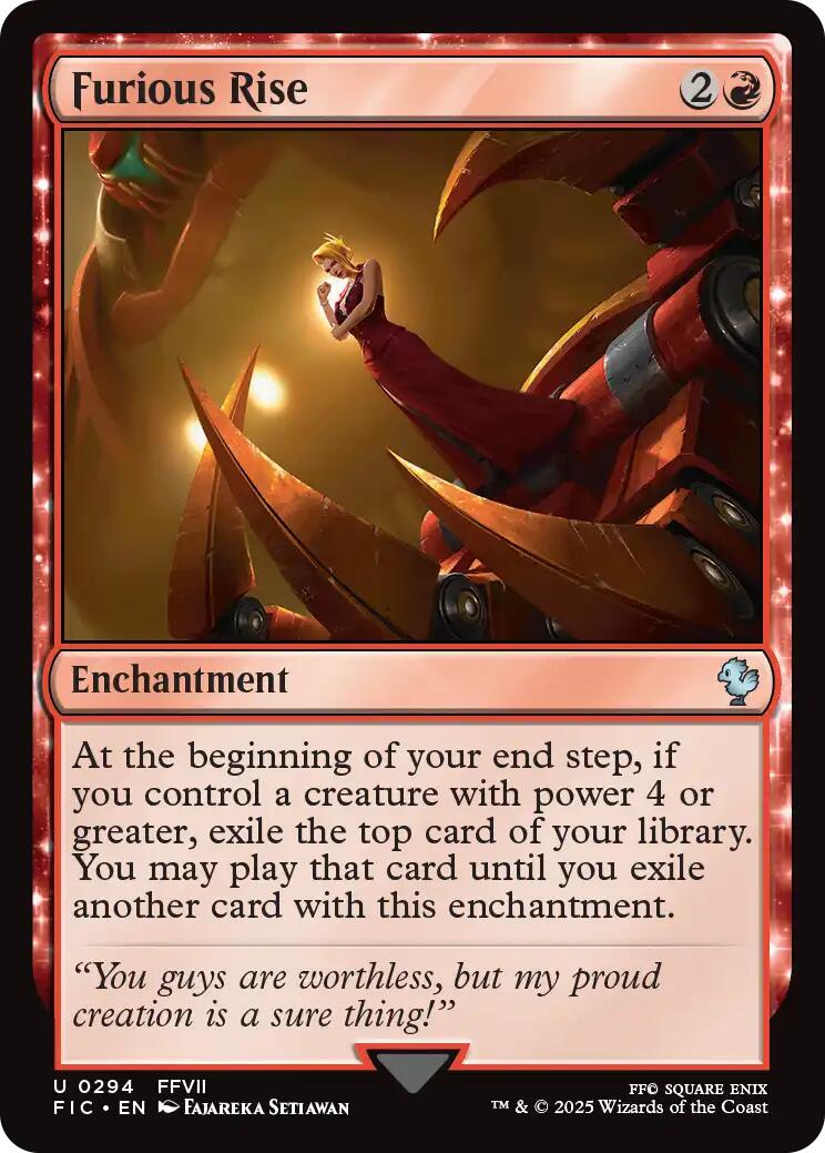 Furious Rise (Surge Foil) [FINAL FANTASY Commander] | Lots Moore NSW