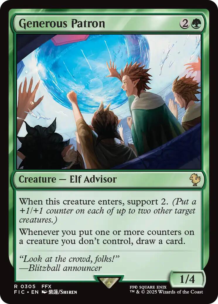 Generous Patron (Surge Foil) [FINAL FANTASY Commander] | Lots Moore NSW