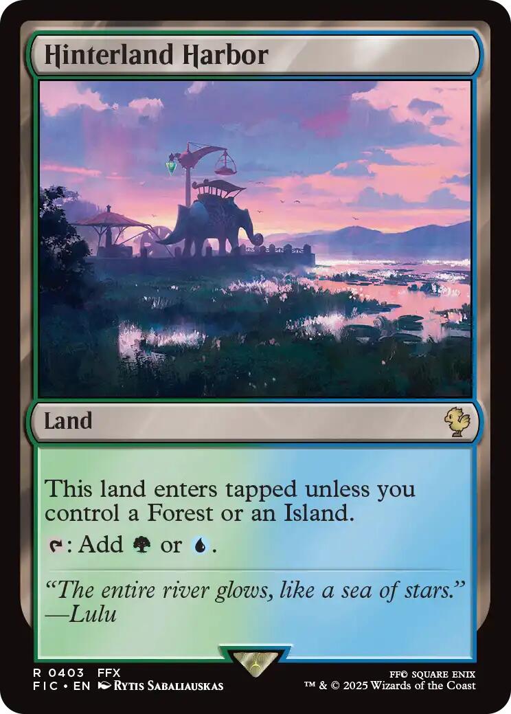 Hinterland Harbor (Surge Foil) [FINAL FANTASY Commander] | Lots Moore NSW