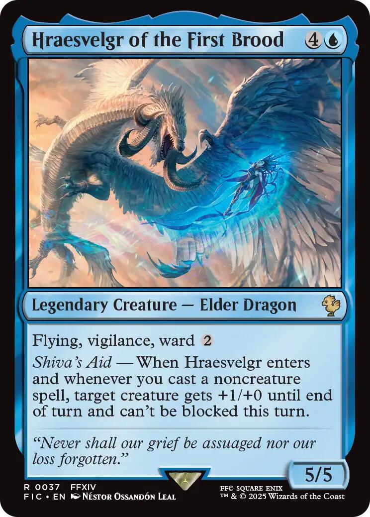Hraesvelgr of the First Brood (Surge Foil) [FINAL FANTASY Commander] | Lots Moore NSW